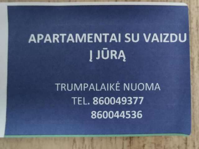 Апартаменты Apartamentai Elija su vaizdu į jūrą Швянтойи-66